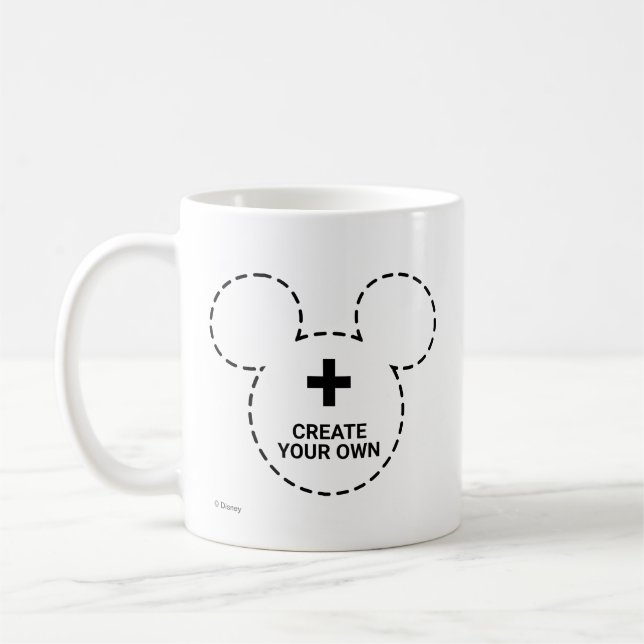 Café Modelo de Caneca com Ícone do Mickey Mouse (Esquerda)