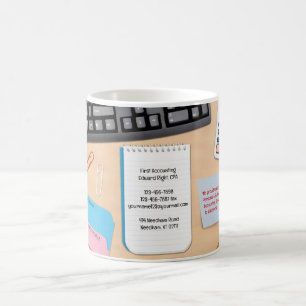 Café Modelo de Caneca de Escritório de Contabilidade Em