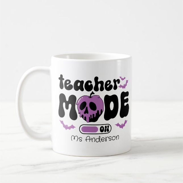 Café Modo De Professora Na Caneca Personalizada De Hall (Esquerda)