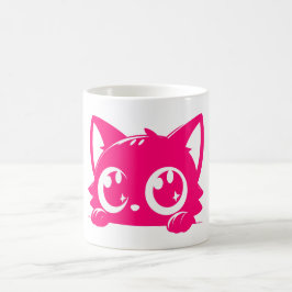 Café Momentos Meowgicos: Caneca de Gato Fofa