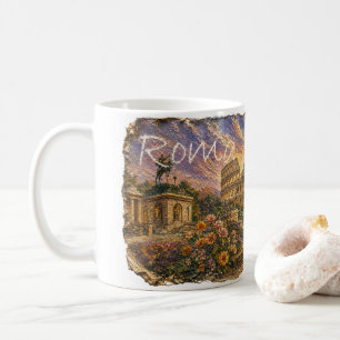 Café Mosaico LZO01B de ROMA, Lazio, Itália, Caneca de C