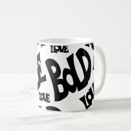 Café Motivação única de caneca branca e preta "Seja fri
