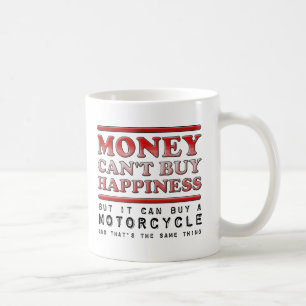 Café Motocicleta de compra da felicidade caneca