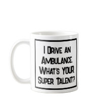 Motorista de Ambulância Super Talento. Caneca de C