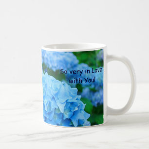 Café Muito apaixonado por você! Dobras de caneca Blue H