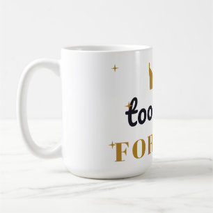 Café Muito Glam para Caneca de Coroa de Réveillon 2026 