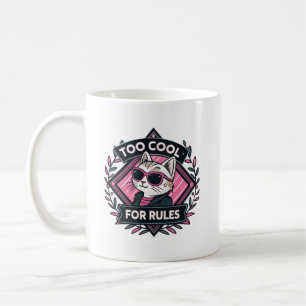Café Muito Legal Para Regras – Caneca de Gato de Street
