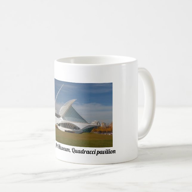 Café Museu de Arte de Milwaukee, caneca do pavilhão de  (Frente Esquerda)