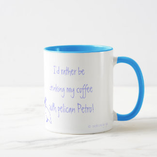 Café na piscina - caneca