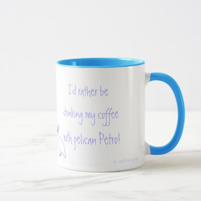 Café na piscina - caneca (Direita)