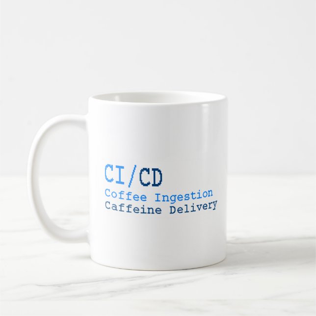Café NADOG - Caneca de CI/CD (Esquerda)