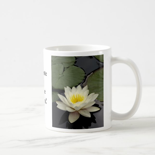 Café Namaste e da paz caneca de Lotus sempre (Direita)