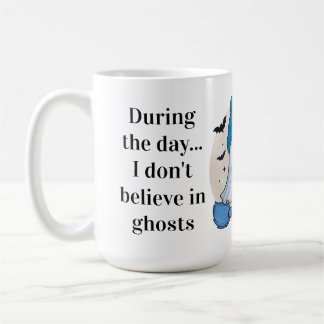 Café Não Acredito em Fantasmas | Caneca de Halloween Fo