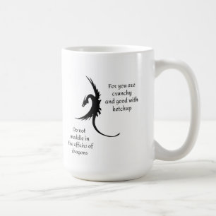 Café Não se meta nos assuntos da caneca de dragões