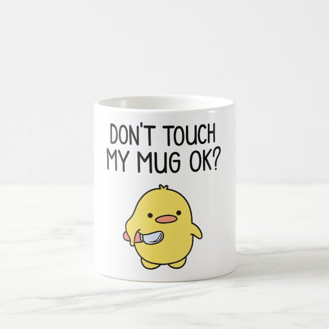 Café Não Toquem na Minha Caneca – Caneca Divertida de C (Centro)