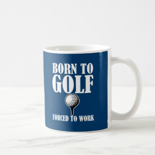 Café Nascer a golf forçado para trabalhar a caneca de