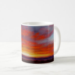 Café Nascer do sol nas montanhas da caneca de Montana