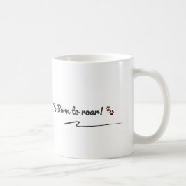 Café Nascido para Rugir – Caneca de Dinossauro Personal
