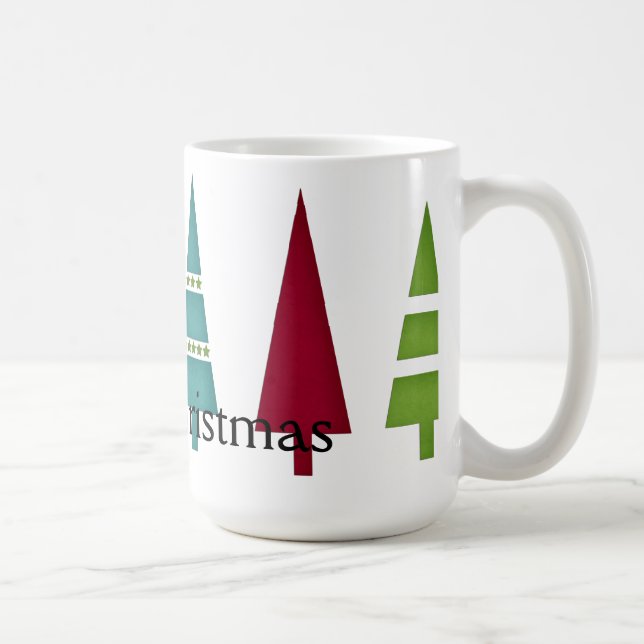 Café Natal 9: Linha de Árvores Feliz Caneca de Natal (Direita)