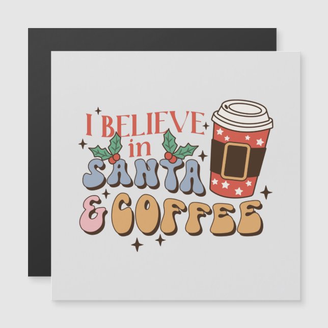 Café Natal | Papais noeis e café (Frente/Verso)