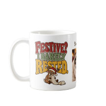 Natalício? Mal Descanssei Caneca de Natal Personal