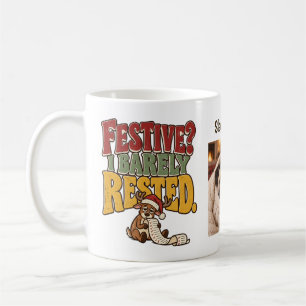 Café Natalício? Mal Descanssei Caneca de Natal Personal