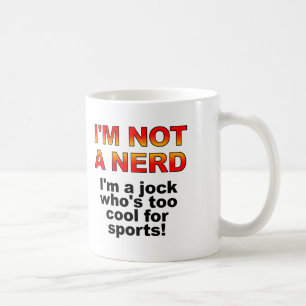 Café Nerd Jock Funny Mug ou Caneca de viagem