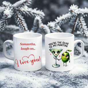Café Nome Personalizado Caneca de Comida Divertida Pres