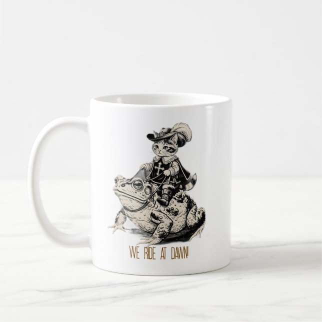 Café Nós Cavalgamos ao Amanhecer! Caneca de Gatinho Mos (Esquerda)