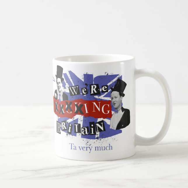 Café nós somos "suportando CANECA de Grâ Bretanha " (Direita)