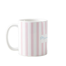 Nova caneca de apreciação para Mamãe com listras