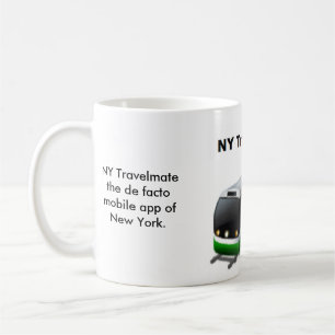 Café NY Travelmate caneca branca clássica de 11 onças