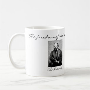 Café O anarquista de Mikhail Bakunin cita a caneca