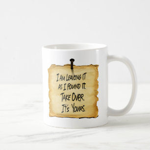 Café O atlas do sinal de Wyatt Shrugged a caneca