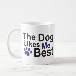 Café O cão gosta de me a melhor caneca