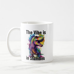 Café O clima está em desordem Caneca Dino - Caneca de D