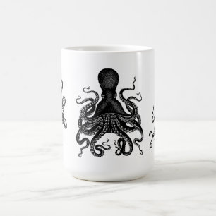Café O copo da caneca do polvo de Kraken para Steampunk