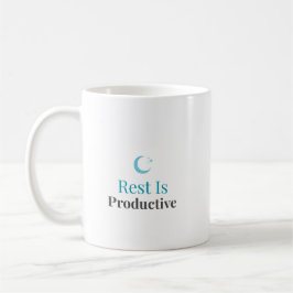 Café O descanso é produtivo – Caneca de Motivação Mínim