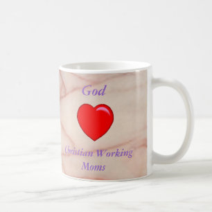 Café O deus ama a caneca cristã das mães de