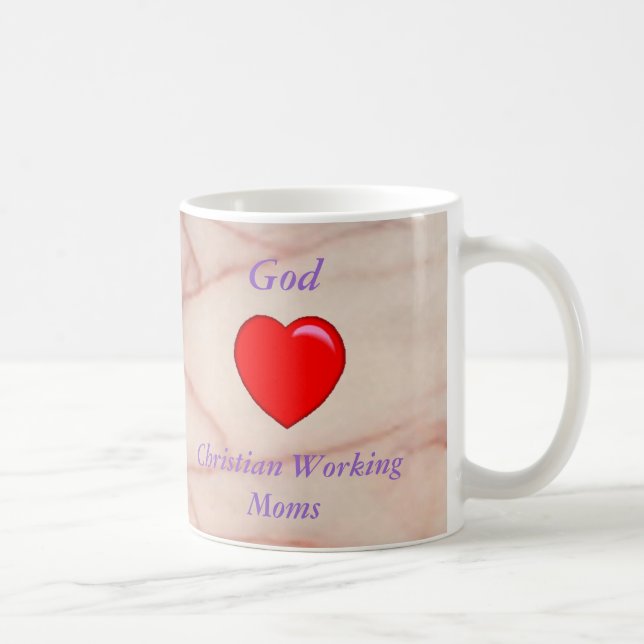 Café O deus ama a caneca cristã das mães de (Direita)