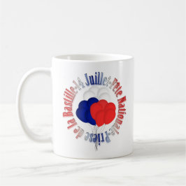 Café O dia de Bastille Balloons a caneca