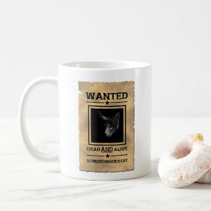 Café O gato de Schroedinger quis a caneca do poster