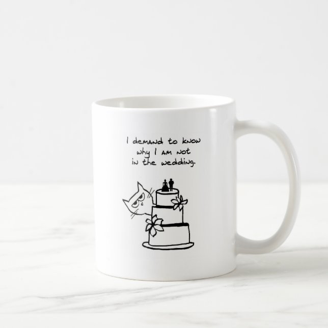 Café O gato deixa de funcionar o casamento - caneca de (Direita)