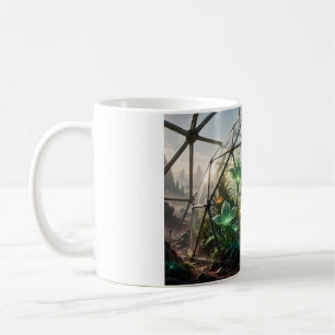 Café O Glass Botanist — Caneca de Arte de Cúpula de Est