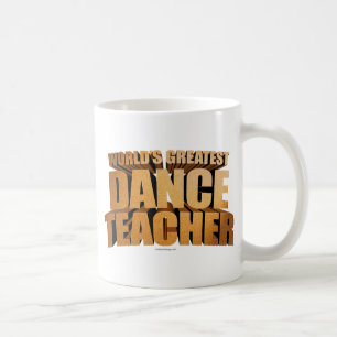 Café O maior professor de dança do mundo na caneca de 