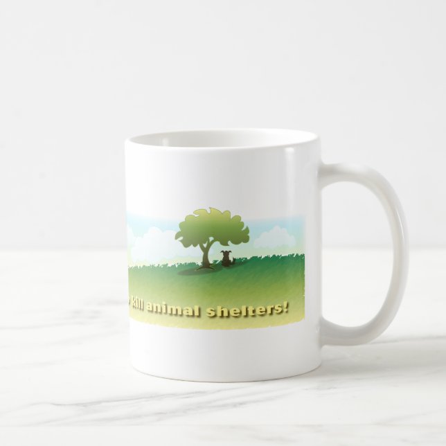 Café O No-Matar de MattieDog Lubs protege a caneca (Direita)