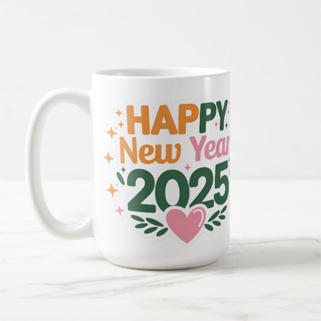 Café O novo ano de 2025 em cada caneca (Esquerda)