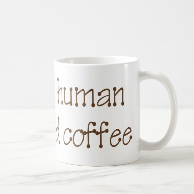 Café O ser humano imediato apenas adiciona a caneca de (Direita)