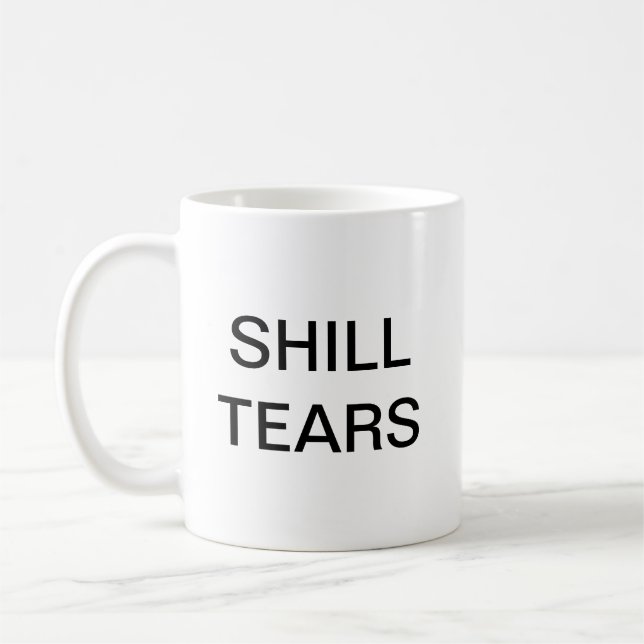 Café O Shill rasga a caneca com brasão de Doomcock (Esquerda)