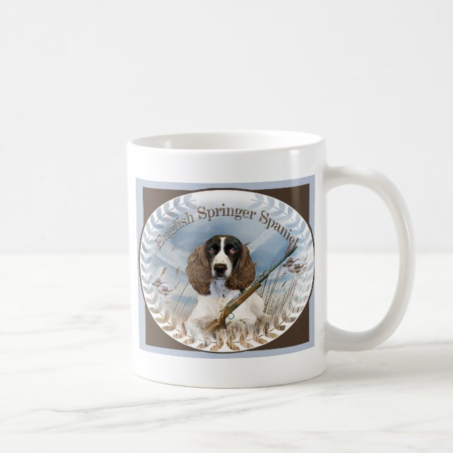 Café O Spaniel de Springer inglês caça a caneca (Direita)